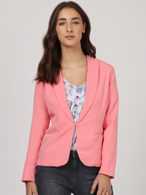 

Harpa Women Pink Solid Tailored Jacket