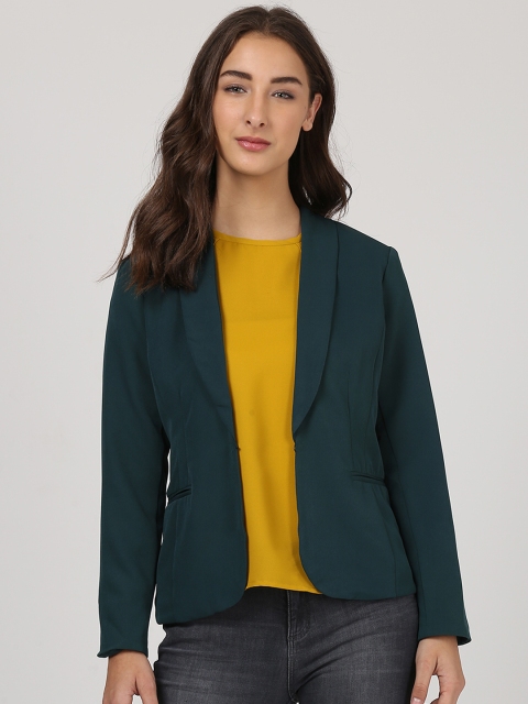 

Harpa Women Green Solid Tailored Jacket