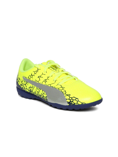 

Puma Kids Fluorescent Green evoPOWER Vigor 4 Graph TT Jr Printed Football Shoes