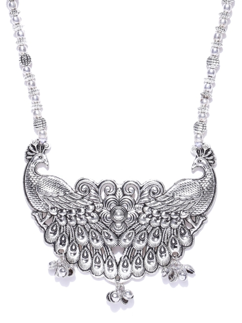 

PRITA Oxidised Silver-Plated Necklace