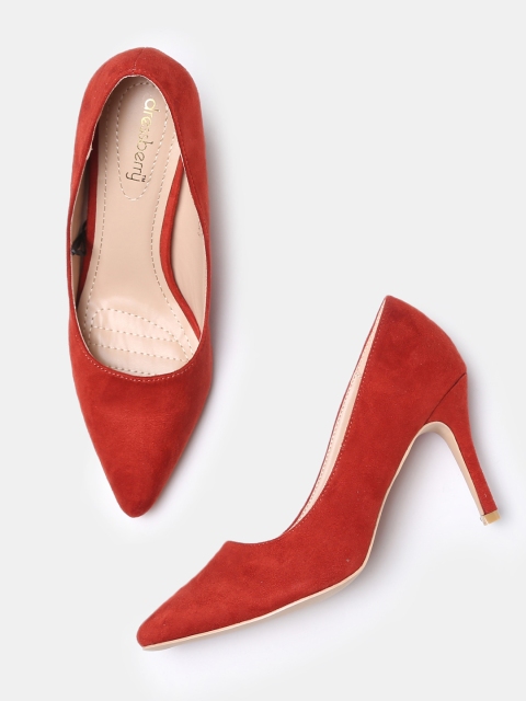 

DressBerry Women Red Solid Pumps