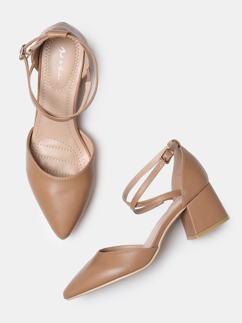 

Mast & Harbour Women Beige Solid Pumps