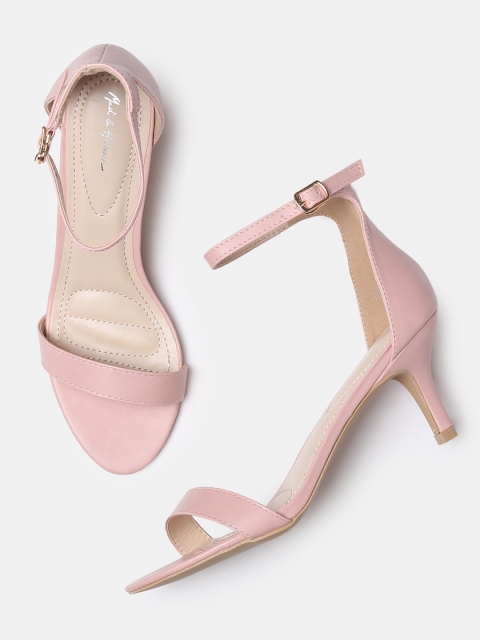 

Mast & Harbour Women Pink Solid Heels