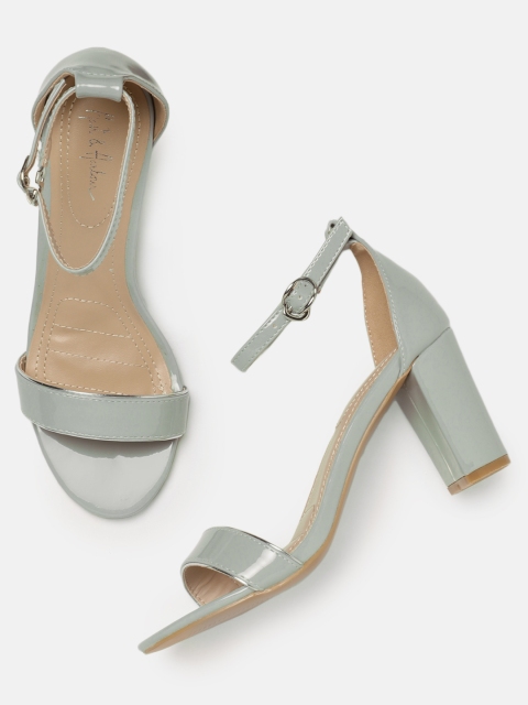 

Mast & Harbour Women Grey Solid Sandals