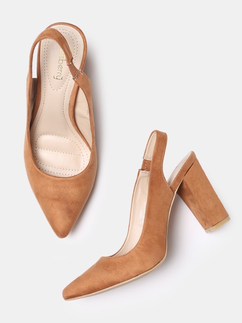 

DressBerry Women Brown Solid Pumps