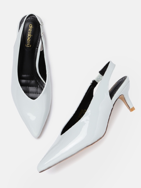 

DressBerry Women Grey Solid Pumps