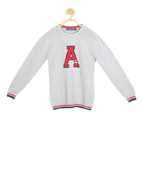 

Allen Solly Junior Boys Grey Self Design Pullover