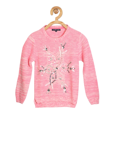 

Allen Solly Junior Girls Pink Embellished Pullover