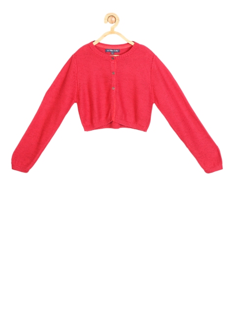 

Allen Solly Junior Girls Red Solid Cardigan