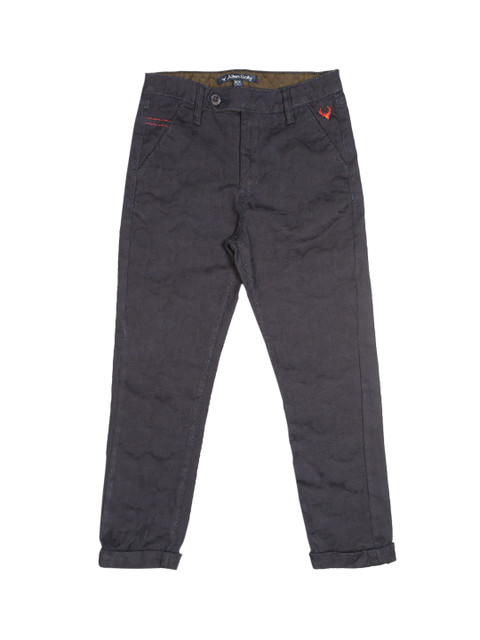 

Allen Solly Junior Boys Navy Blue Regular Fit Self Design Chinos