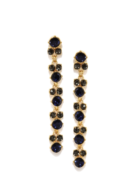 

Ayesha black & Gold-Toned Contemporary Drop Earrings