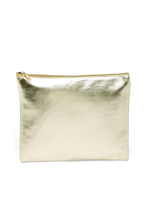 

Ayesha Women Gold-Toned Solid Travel Pouch