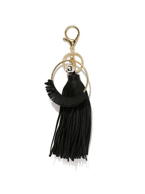 

Ayesha Women Black & Gold-Toned Keychain