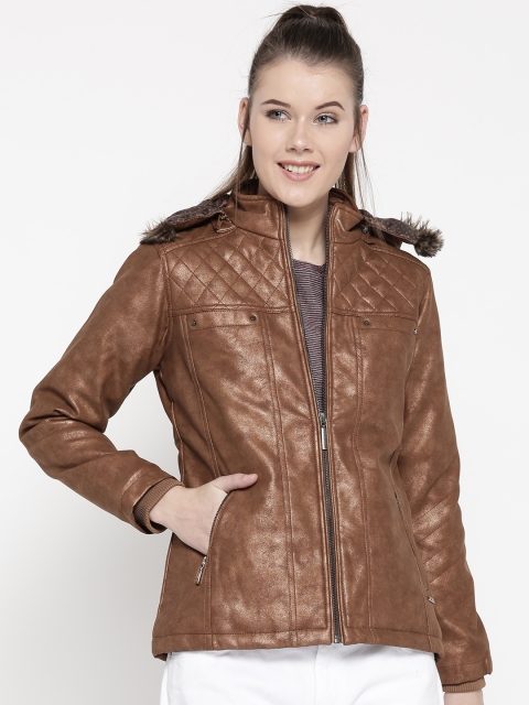 

Monte Carlo Women Brown Hooded Parka Jacket