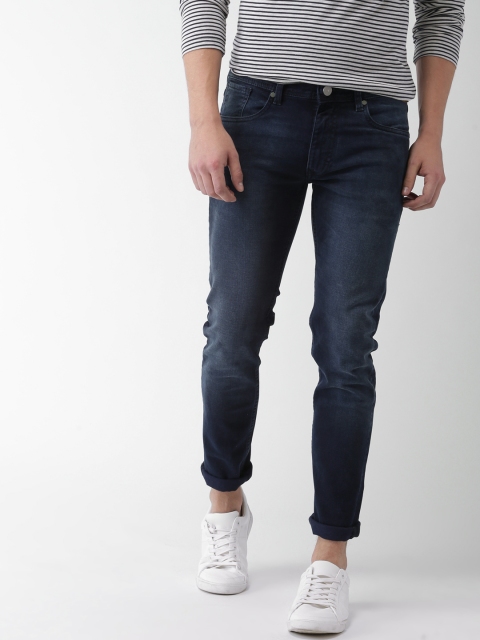 

Mast & Harbour Men Blue Slim Fit Mid-Rise Clean Look Stretchable Jeans