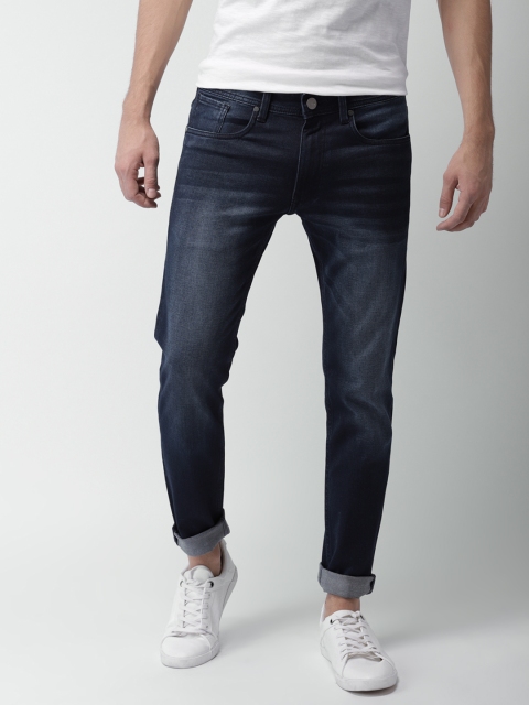 

Mast & Harbour Men Blue Slim Fit Mid-Rise Clean Look Stretchable Jeans