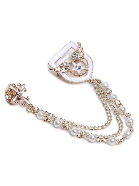 

Alvaro Castagnino Golden Colored Brooches for Men, Gold