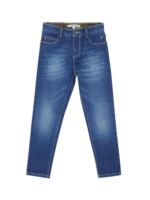

Allen Solly Junior Boys Blue Regular Fit Mid-Rise Clean Look Jeans