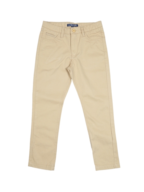 

Allen Solly Junior Boys Beige Regular Fit Solid Regular Trousers