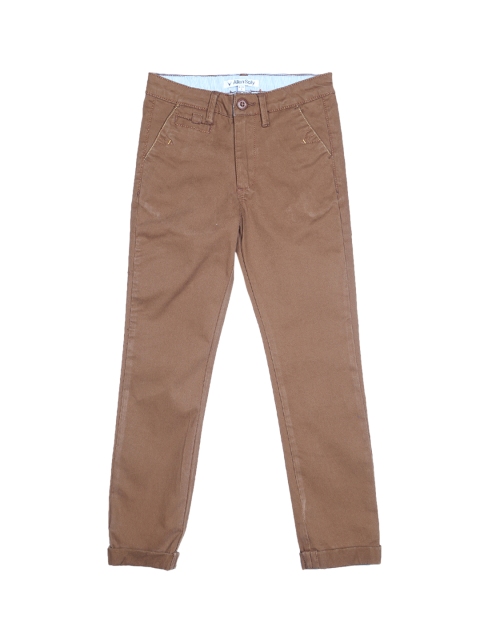 

Allen Solly Junior Boys Brown Regular Fit Solid Regular Trousers