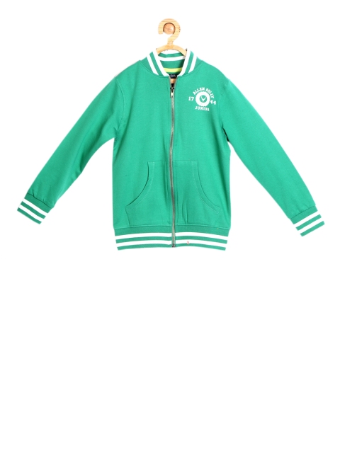 

Allen Solly Junior Boys Green Solid Sweatshirt