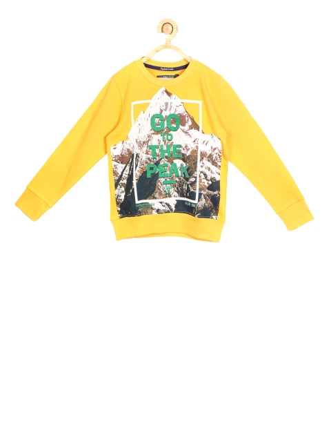 

Allen Solly Junior Boys Yellow Printed Sweatshirt