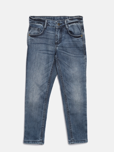 

Flying Machine Boys Navy Slim Fit Mid-Rise Clean Look Stretchable Jeans, Navy blue
