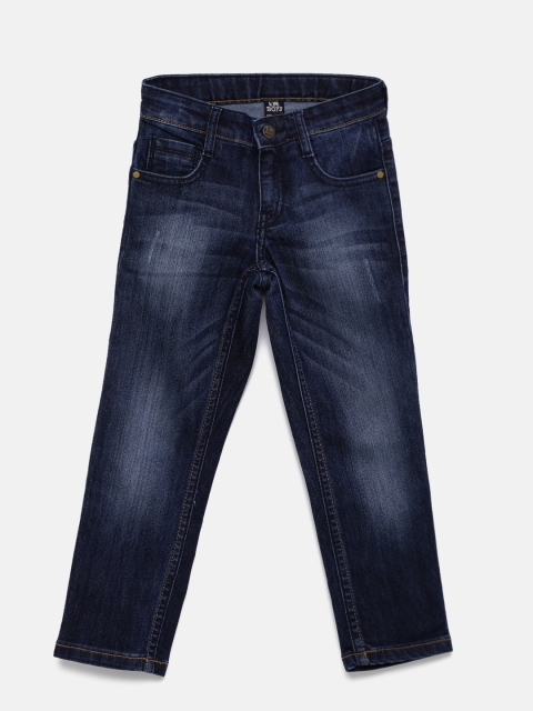 

Flying Machine Boys Blue Slim Fit Mid-Rise Low Distress Stretchable Jeans