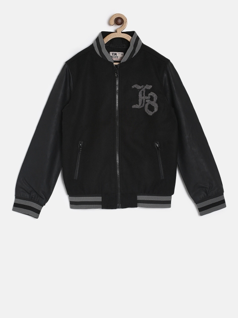 

Flying Machine Boys Black Solid Bomber