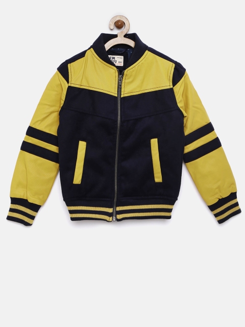 

Flying Machine Boys Mustard Colourblocked Bomber Jacket