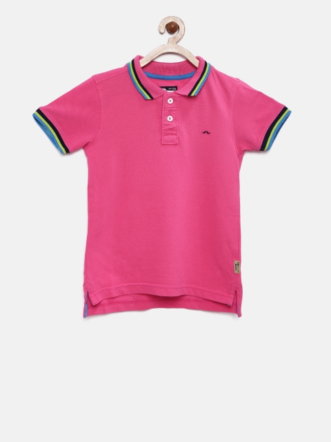 

Flying Machine Boys Pink Polo T-shirt