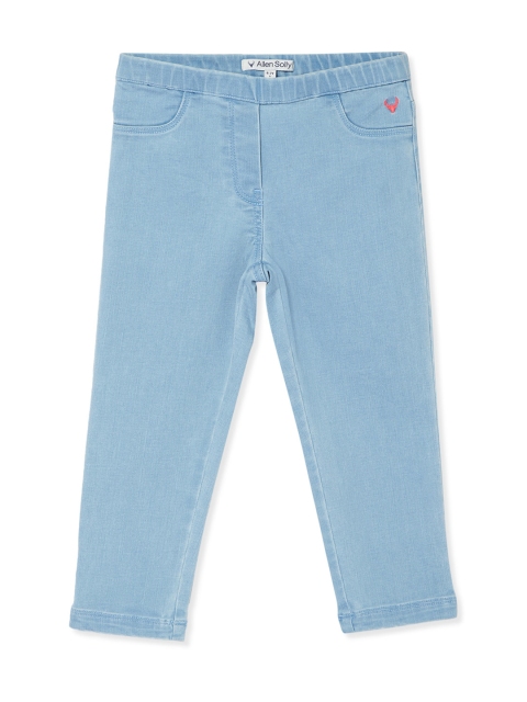 

Allen Solly Junior Girls Blue Regular Fit Mid-Rise Clean Look Stretchable Jeans