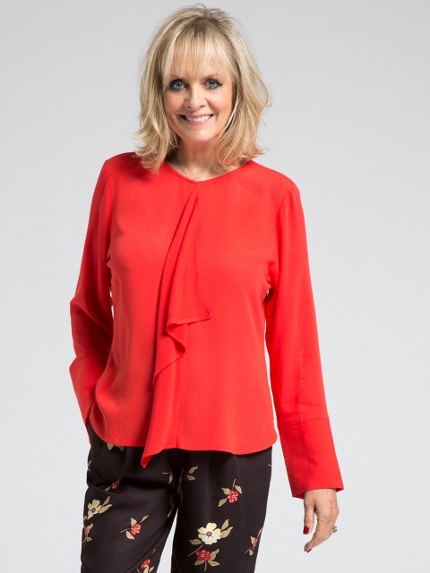 

Marks & Spencer Women Red Solid A-Line Top