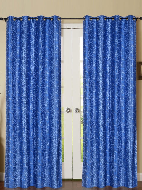 

Deco Essential Paisley Curtain (Set of 2) Placid Blue 46" x 108"