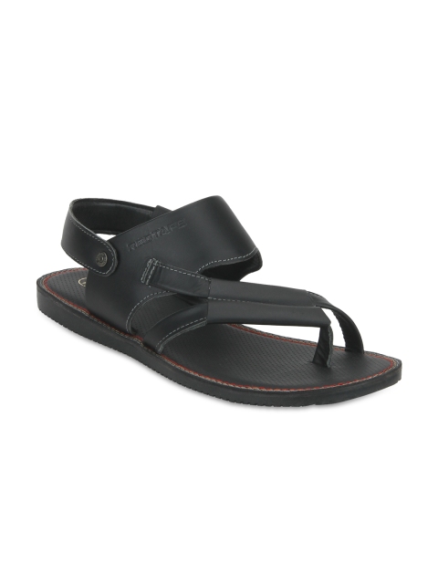 

Red Tape Men Black Comfort Leather Sandals
