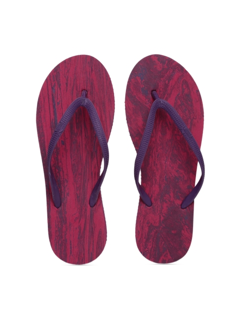 

Puma Women Purple & Red First Flip Platform Marble Flip-Flops