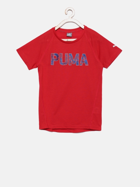 

Puma Boys Red Printed T-shirt