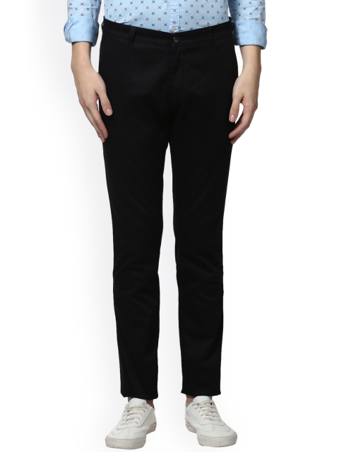 

Parx Men Black Tapered Fit Solid Regular Trousers