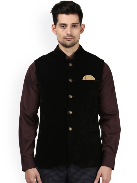 

Park Avenue Brown Slim-Fit Nehru Jacket