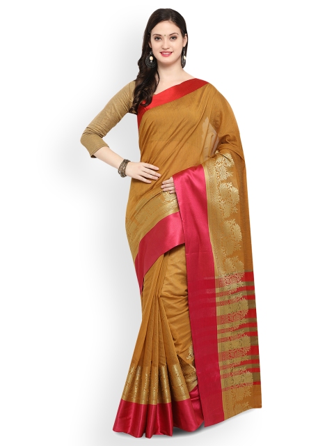 

Triveni Yellow Woven Design Art Silk Saree