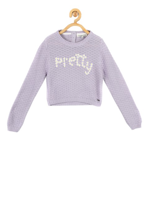 

Allen Solly Junior Girls Purple Self Design Pullover