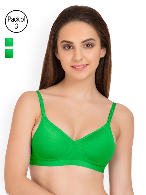 

Tweens Pack of 3 Padded T-Shirt Bras TW91313, Green