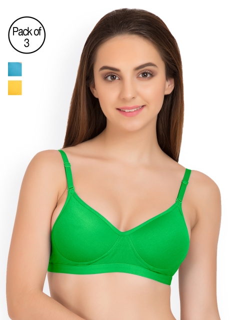 

Tweens Pack of 3 Padded T-Shirt Bras TW91313, Yellow