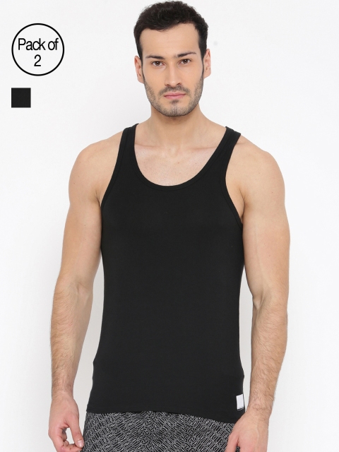 

Calvin Klein Underwear Pack of 2 Black Innerwear Vests NU8703001