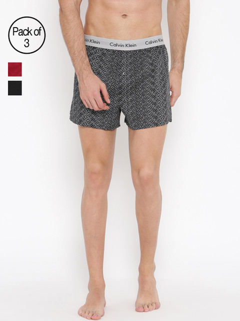 

Calvin Klein Underwear Men Pack of 3 Boxers, Red