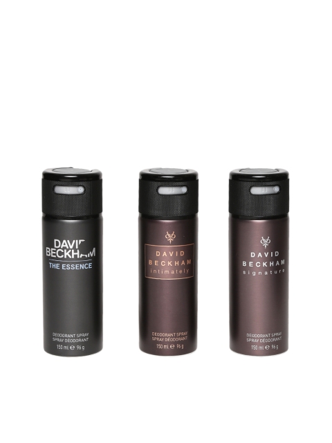 

DAVID BECKHAM Men Signature Man & Intimately & Essence Deodrants 450 ml, Brown