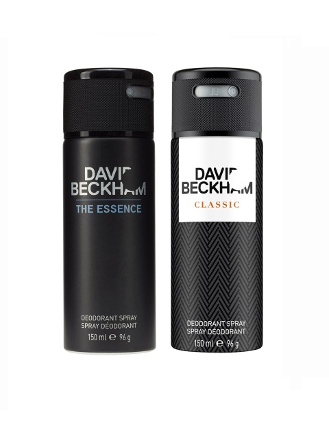 

DAVID BECKHAM Men Set of 2 Deodorant Sprays, Black