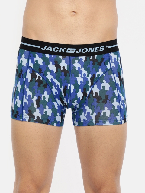 

Jack & Jones Men Blue Printed Trunks 1834616005