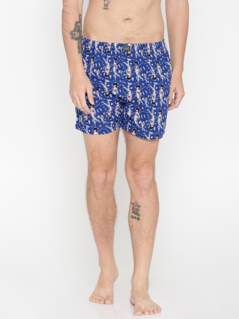 

Jack & Jones Blue Printed Boxers 1834615005