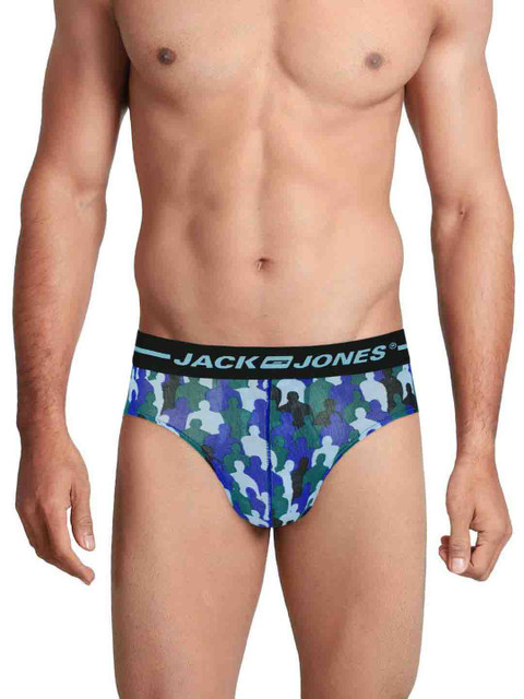 

Jack & Jones Blue Printed Briefs 1834621005